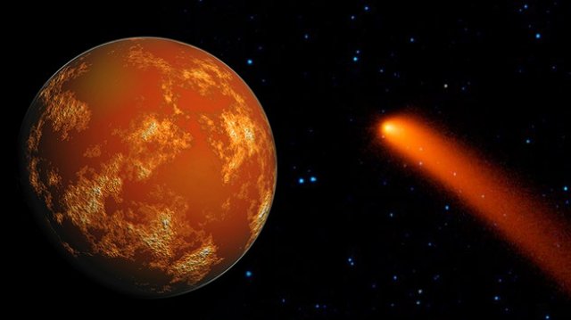 Implacável, cometa Siding Spring ruma contra Marte, o Planeta Vermelho